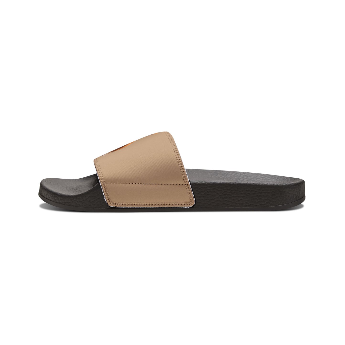Butt What? Talk to the Butt Contemptuous Corgi Women's Casual Tan Slide Sandals - Pool & Beach Slides