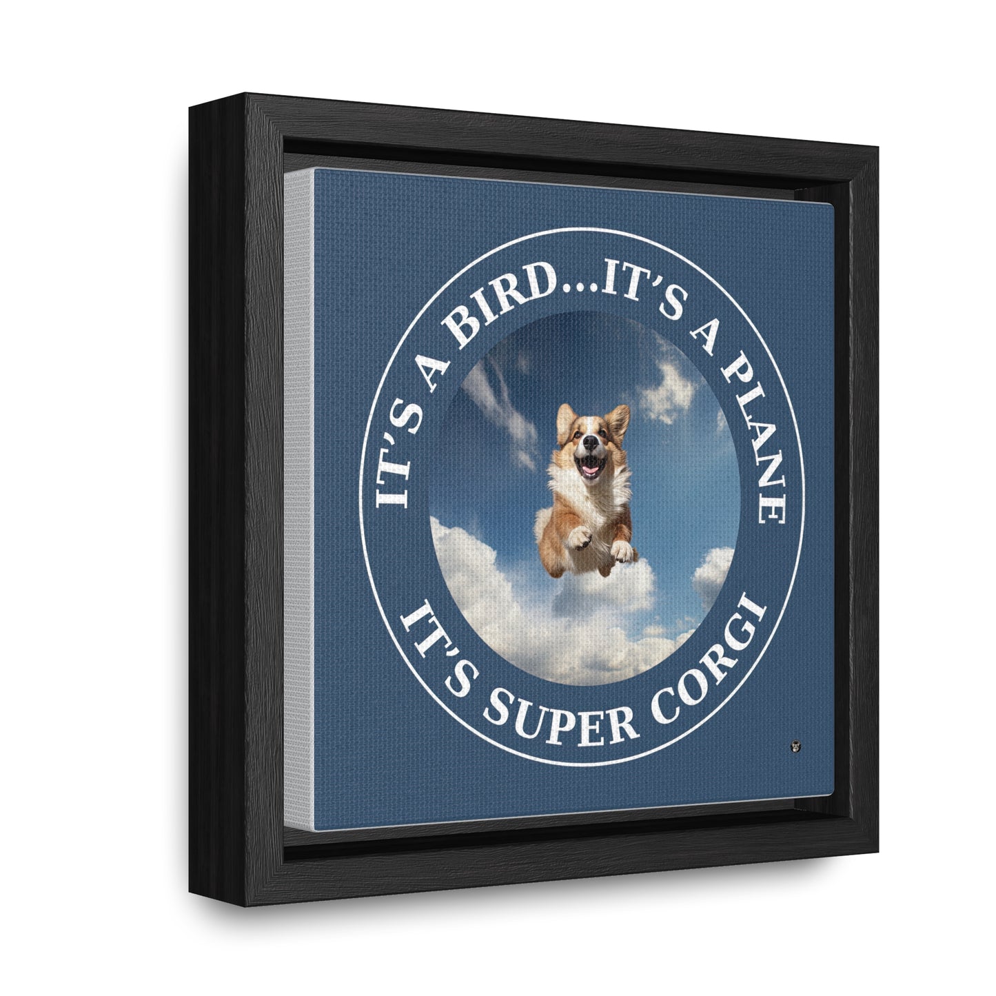 Super Corgi - Framed on Canvas