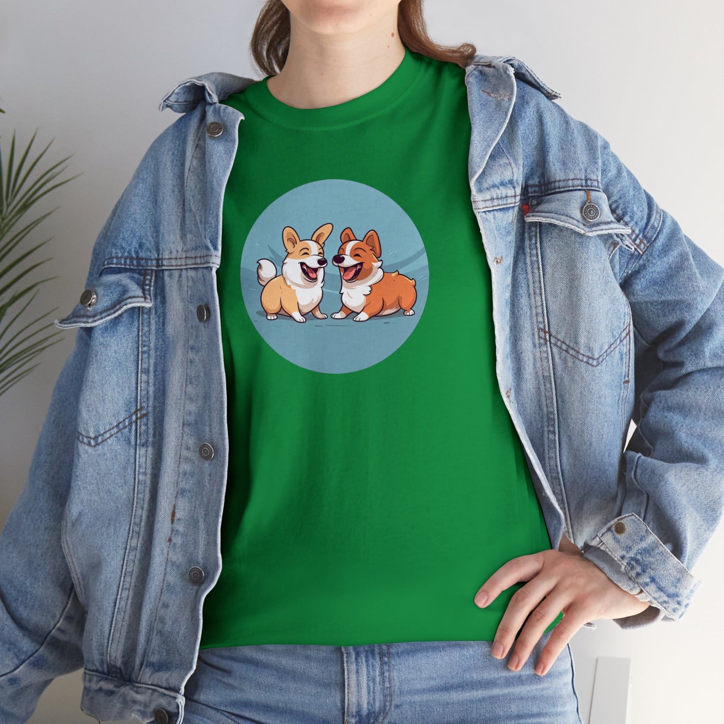 Corgi Couple - Unisex Heavy Cotton Tee