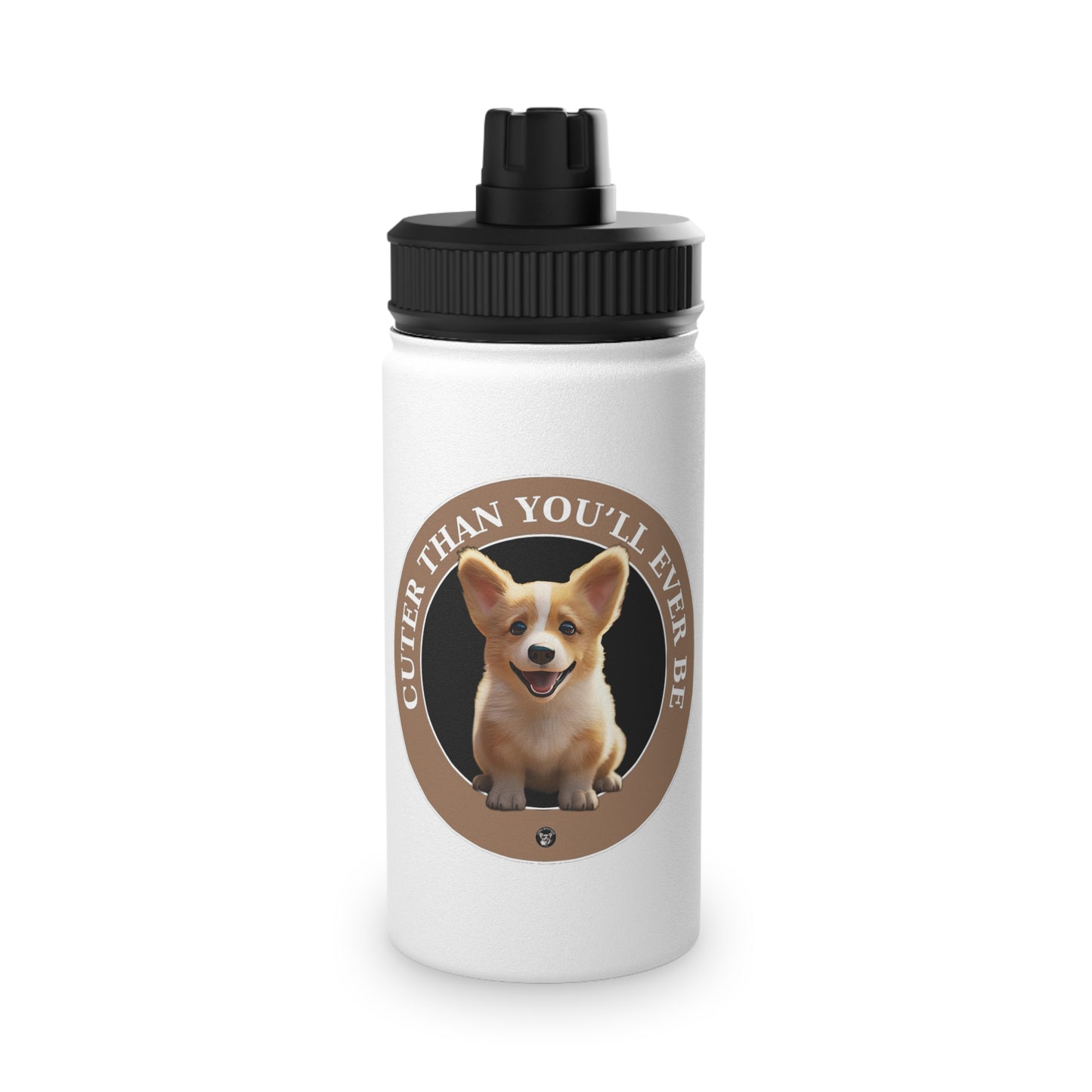 Cuter Than You - Water Bottle with Sport Lid