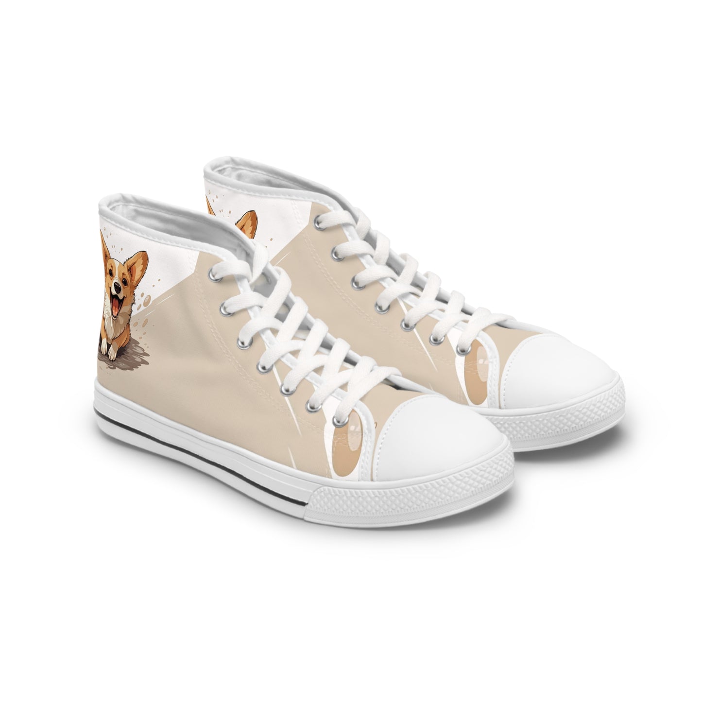 Corgi Cuteness - Women's High Top Sneakers