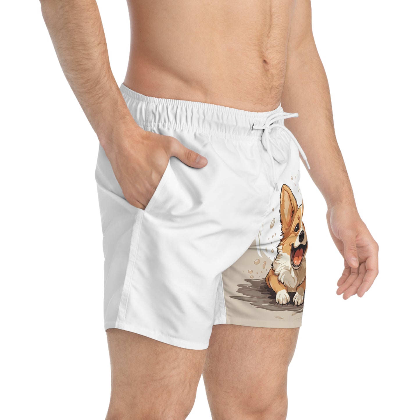 Corgi Cuteness - Swim Trunks