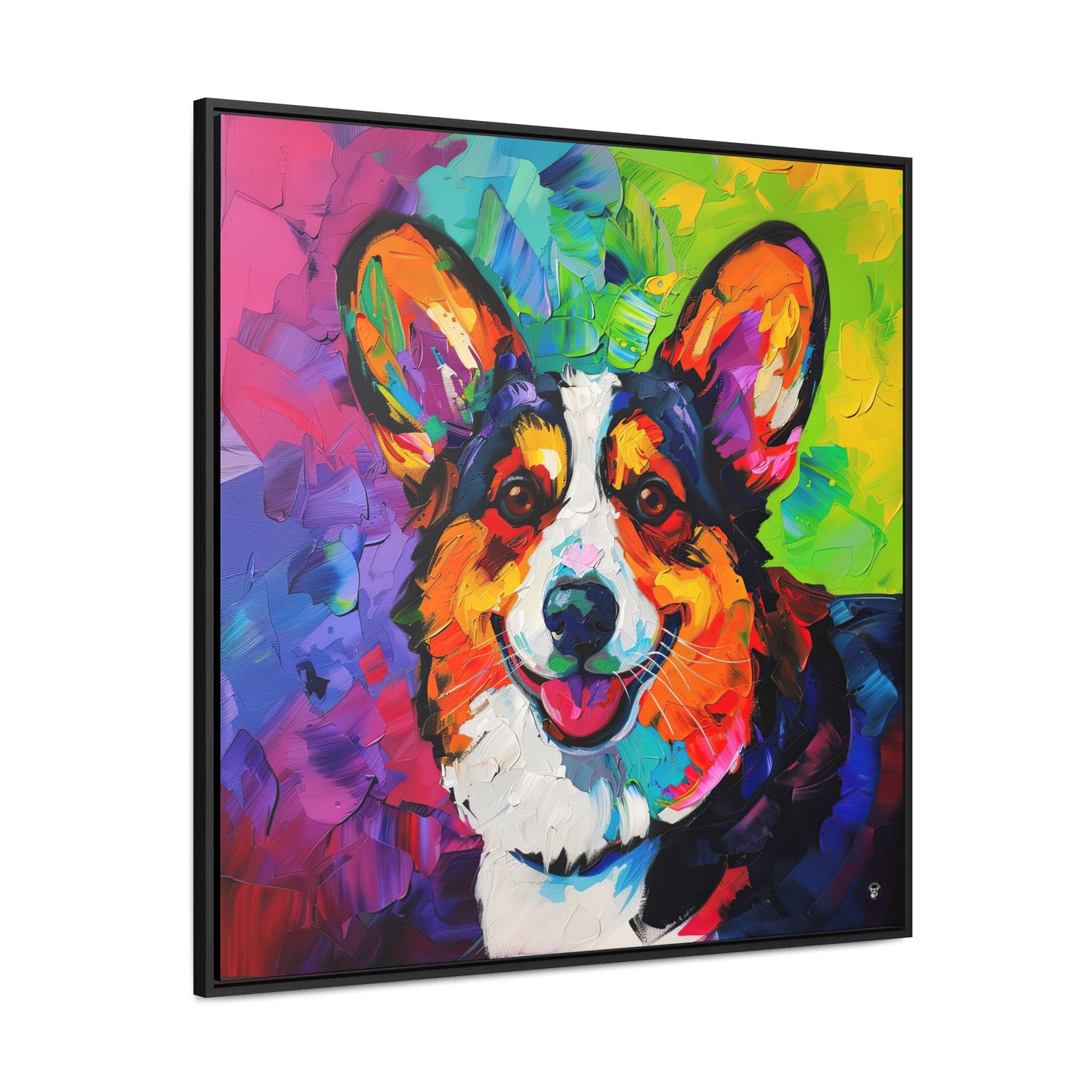 Colorful Cardigan - Framed on Canvas