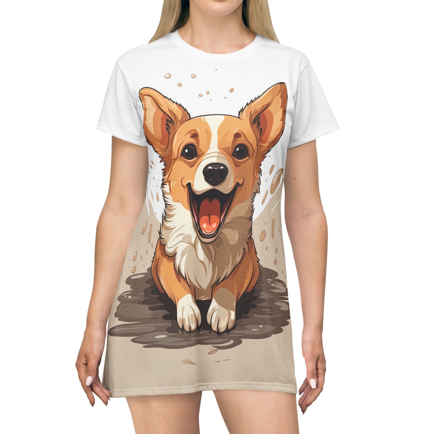 Corgi Cuteness T-Dress