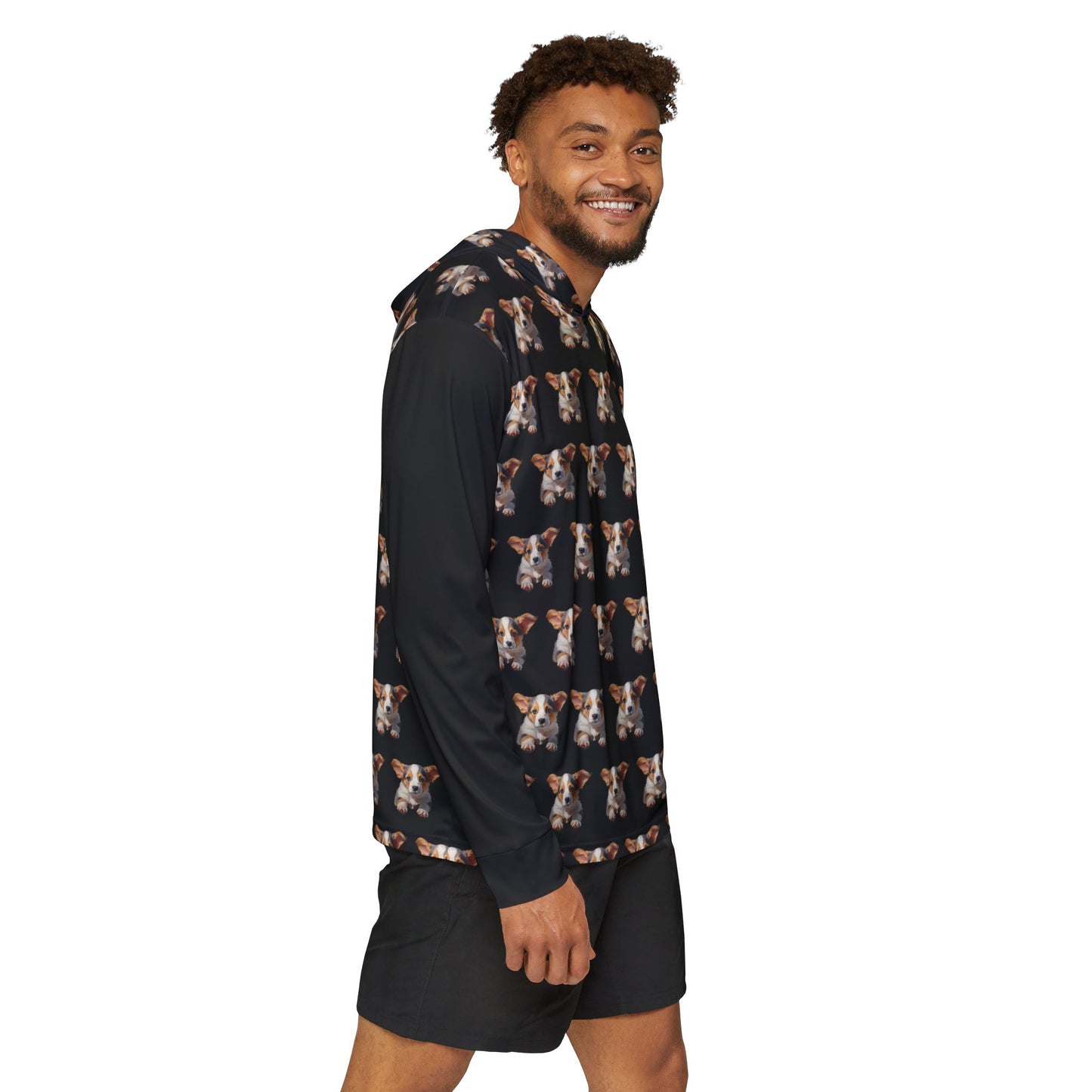 Puppy Portrait Light Hoodie