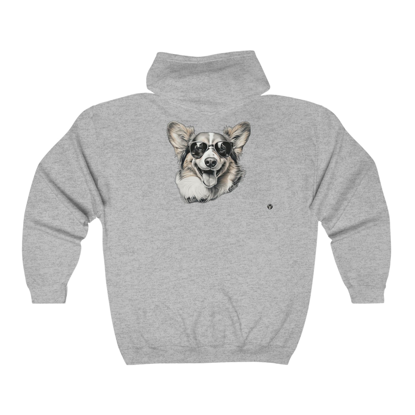 Corgi Cool - Zip Hoodie