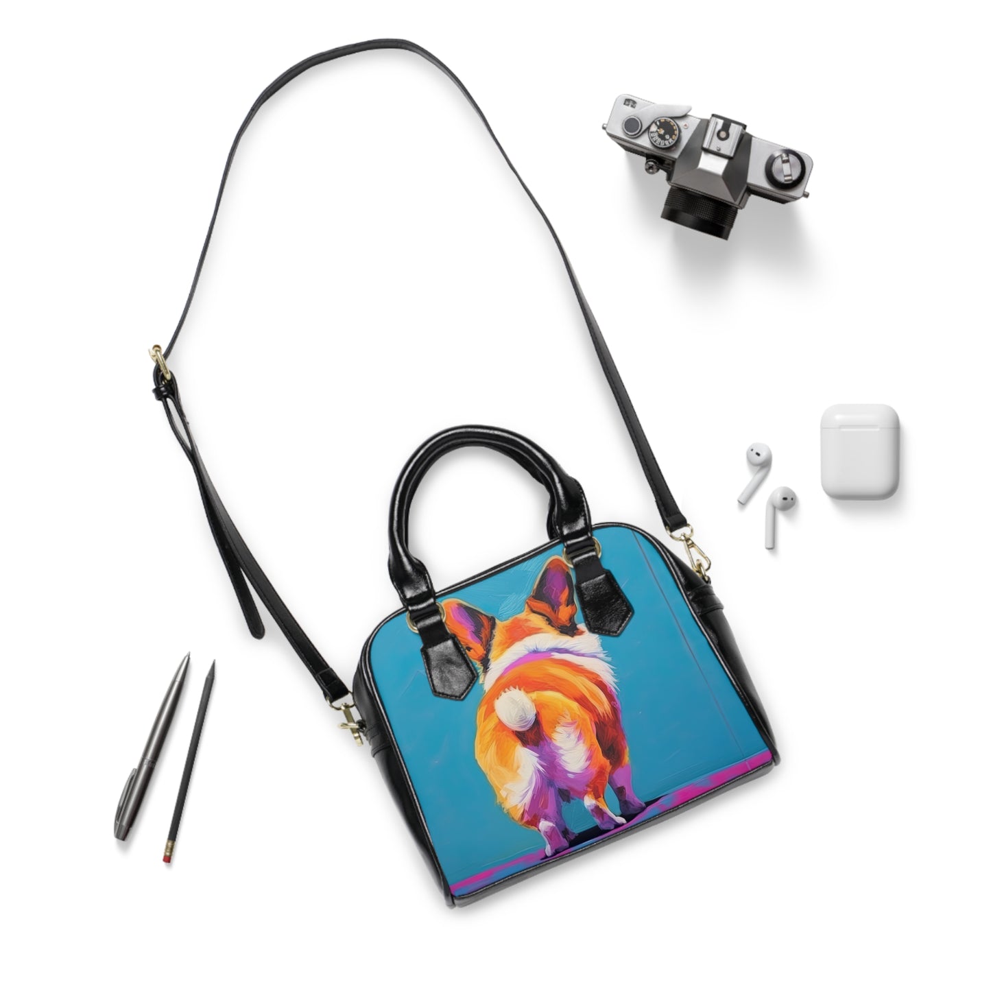 Corgi Butt - Handbag w/Removable Shoulder Strap