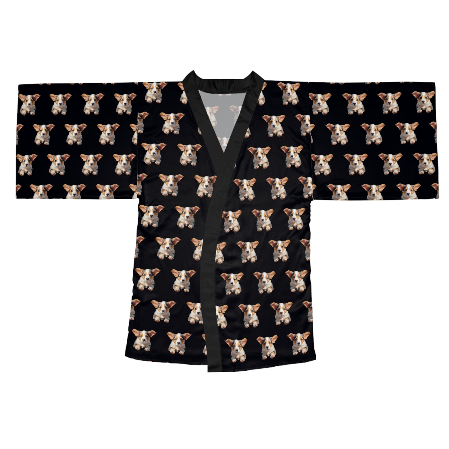 Puppy Portrait Kimono Robe