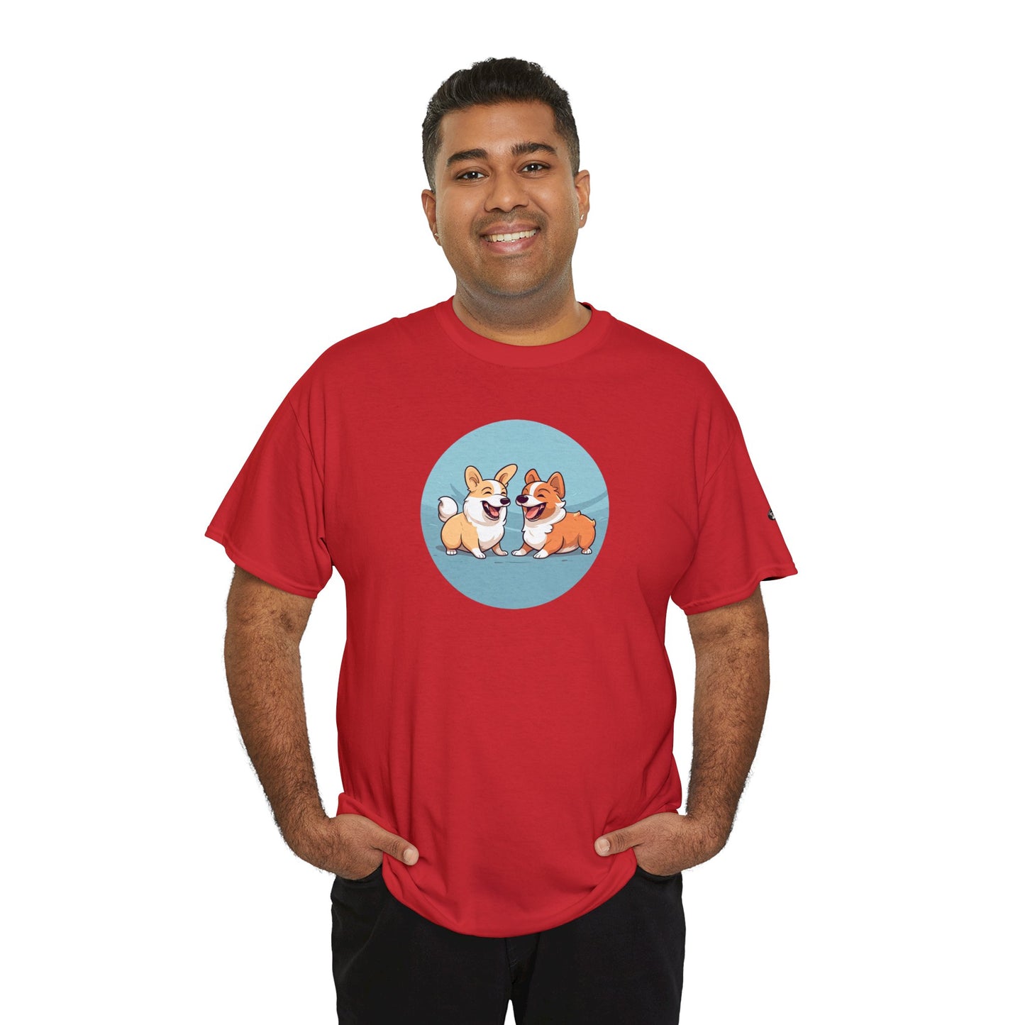Corgi Couple - Unisex Heavy Cotton Tee