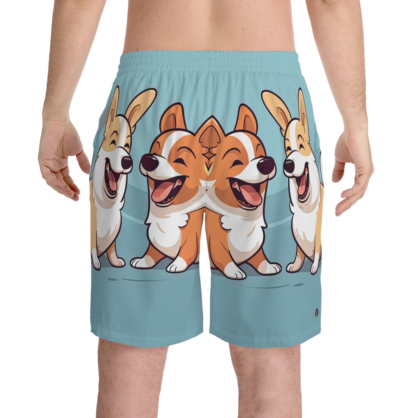 Corgi Couple Board Shorts