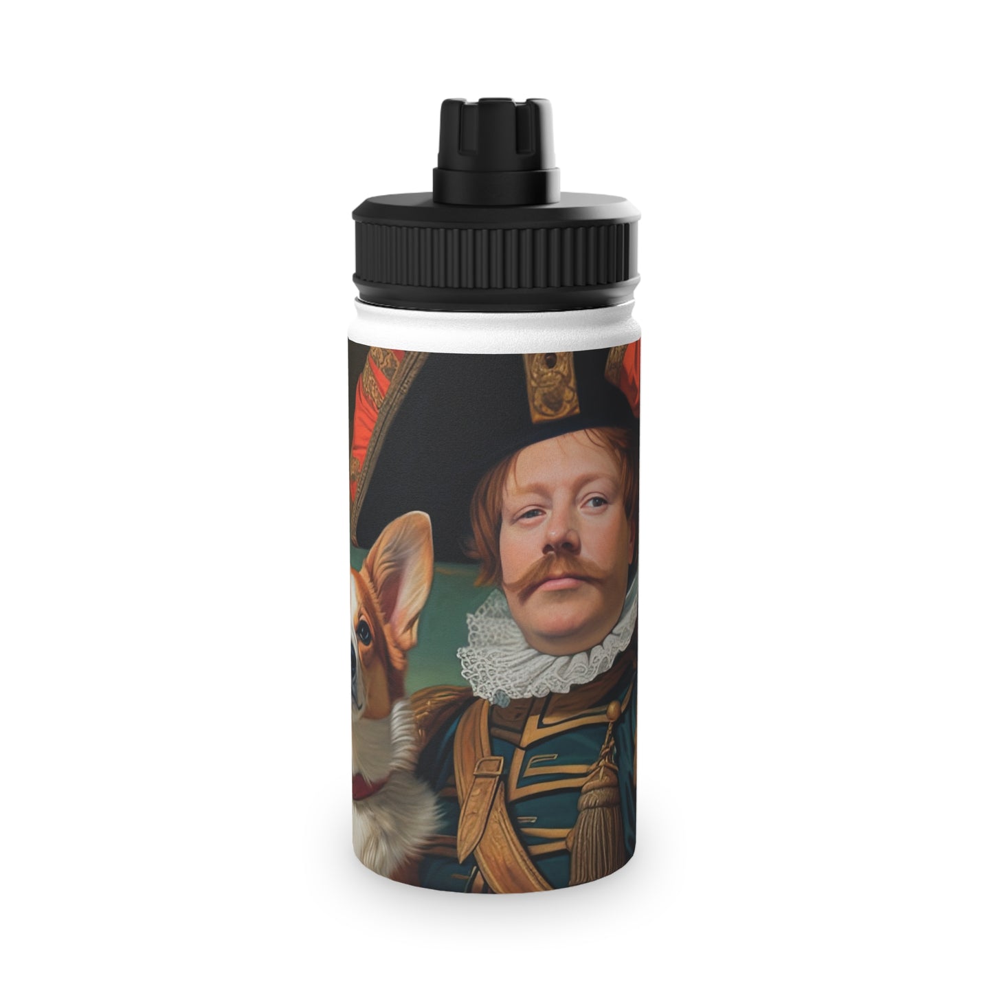 First Royal Corgi - Water Bottle with Sport Lid