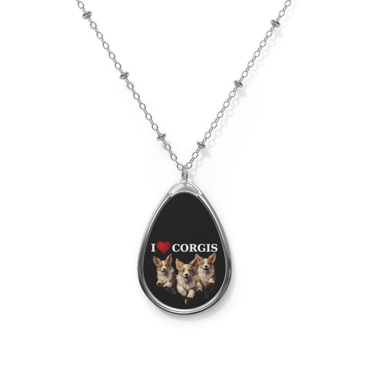 I Heart Corgis - Necklace