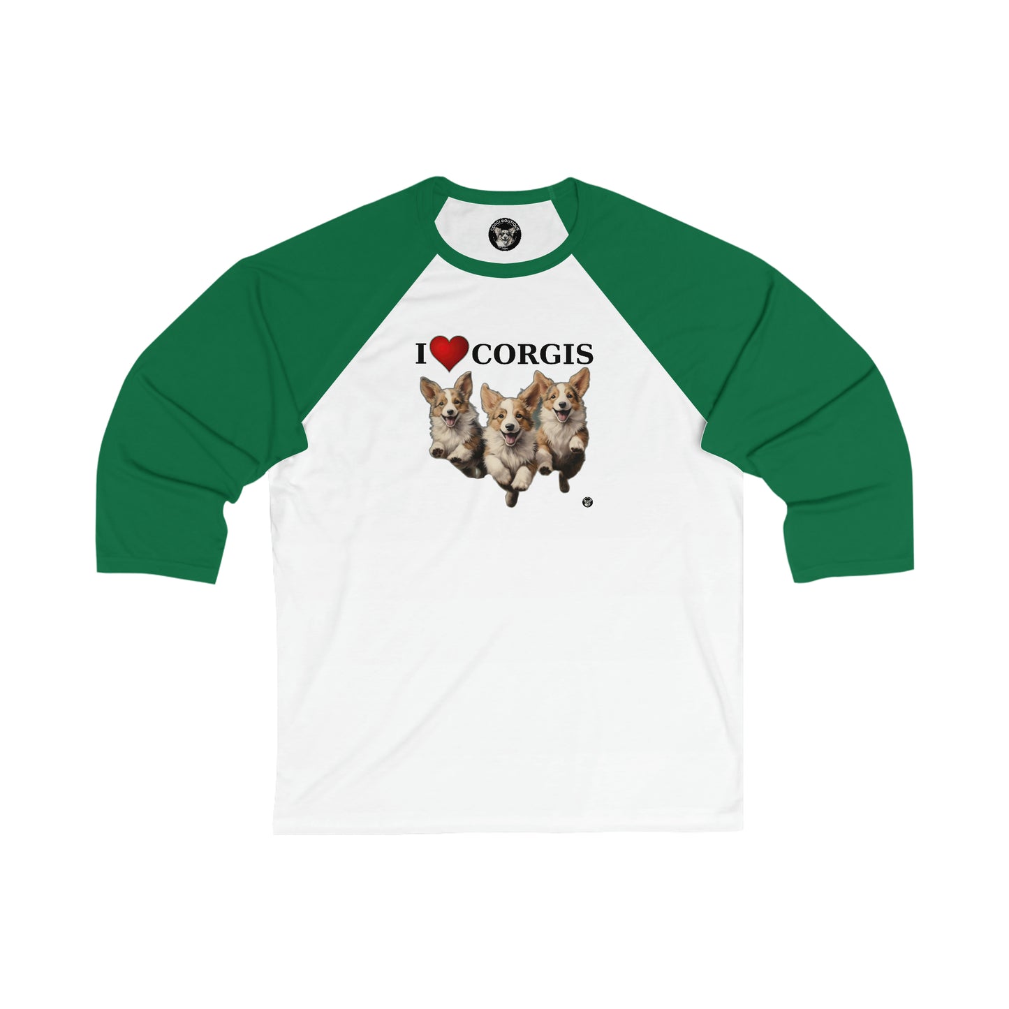I Heart Corgis - Baseball Shirt