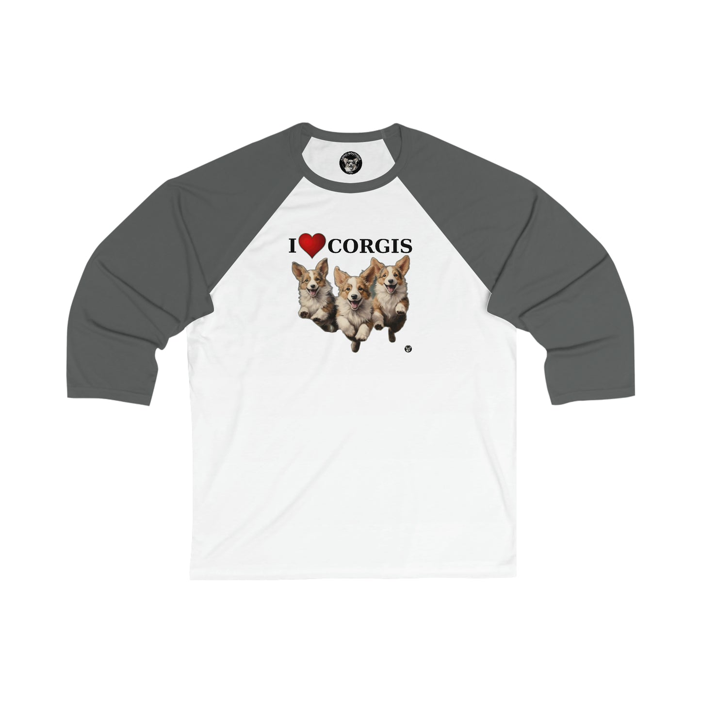 I Heart Corgis - Baseball Shirt