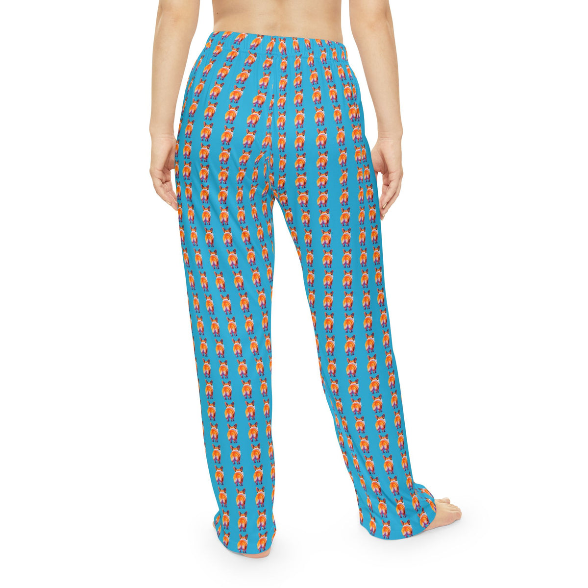 Corgi Butt Stripes Artistic Portrait - Women's Lounge Pants