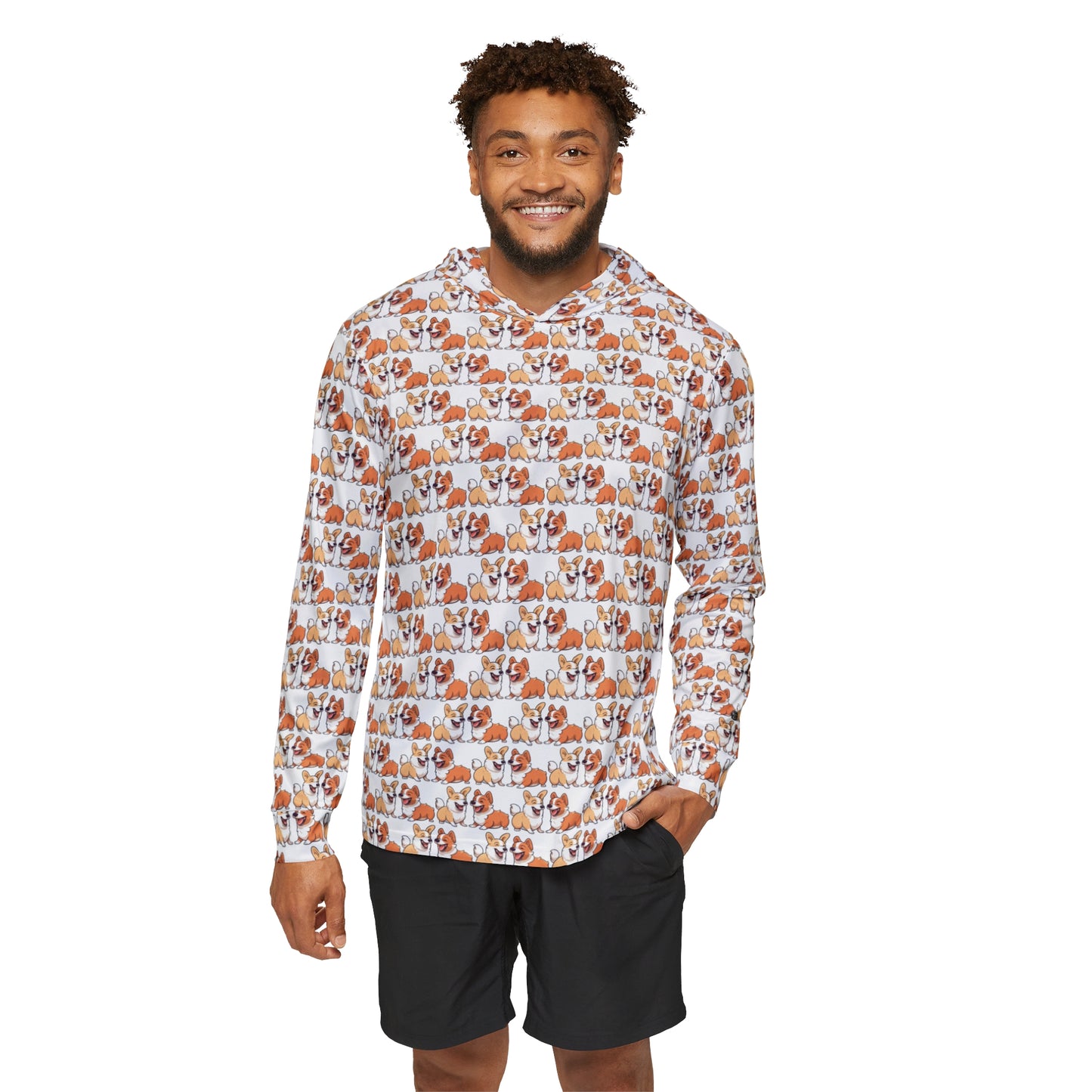 Corgi Couple Mosaic - Warmup Hoodie