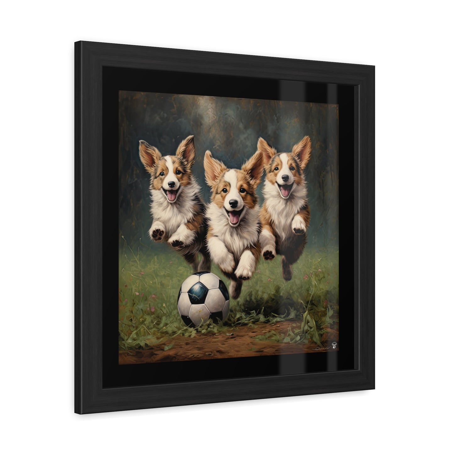 Impression encadrée Corgi Pitch