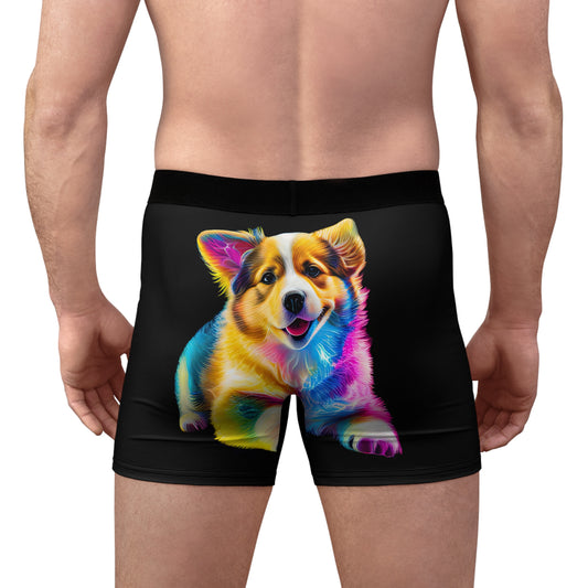 Colorful Corgi Boxer Briefs