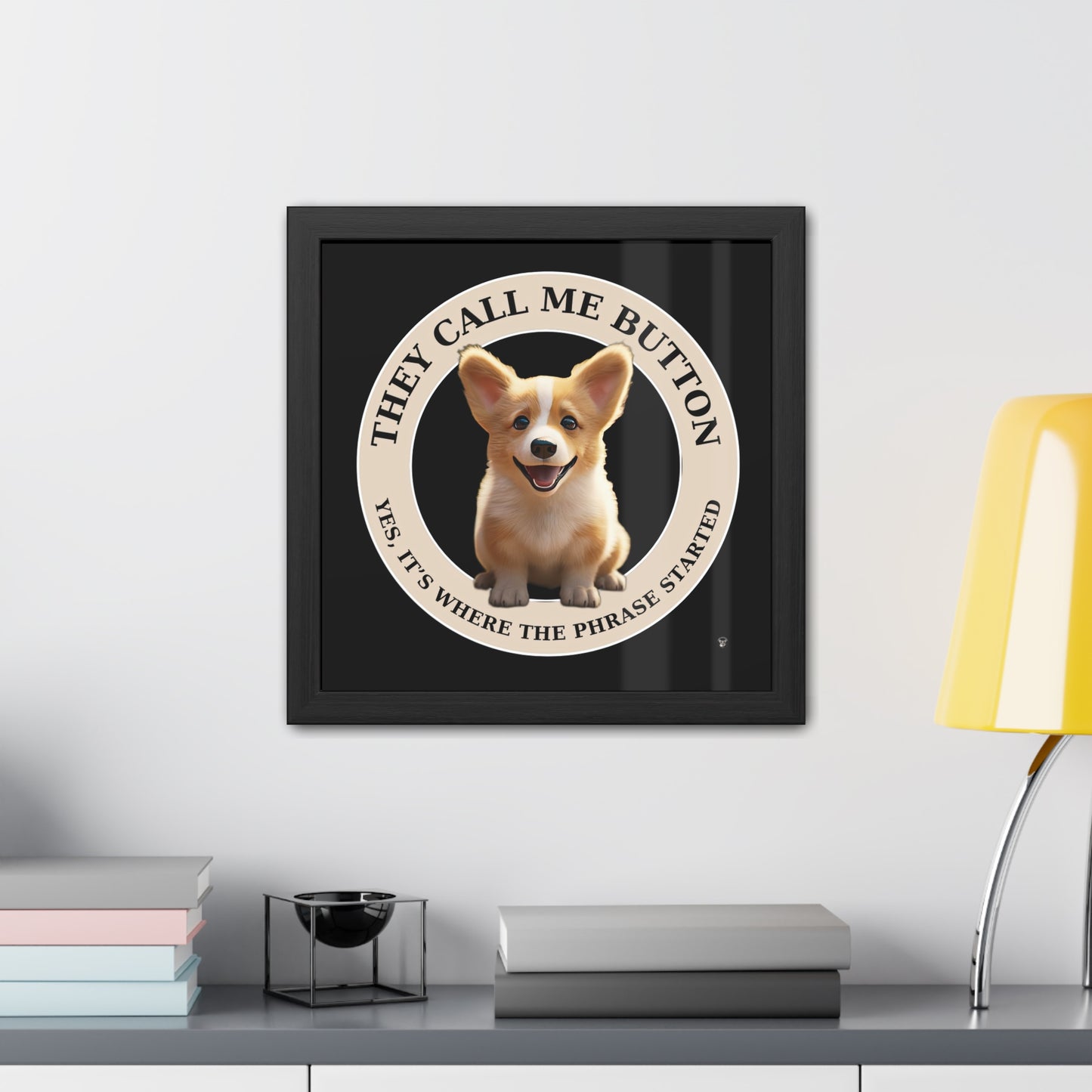 Cute as a Button - Framed Print