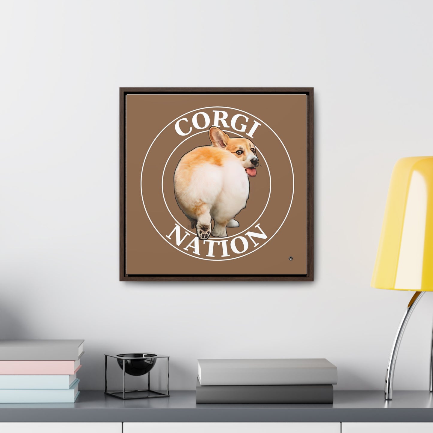 Corgi Nation - Framed on Canvas