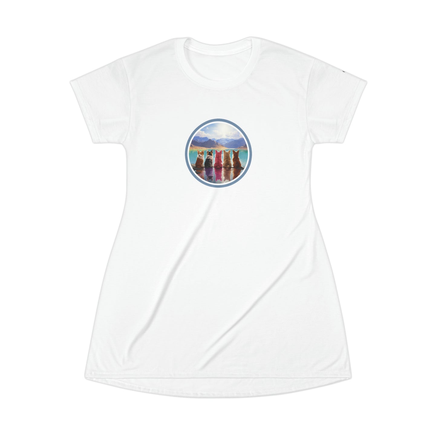 Corgi Lake - T-Shirt Dress