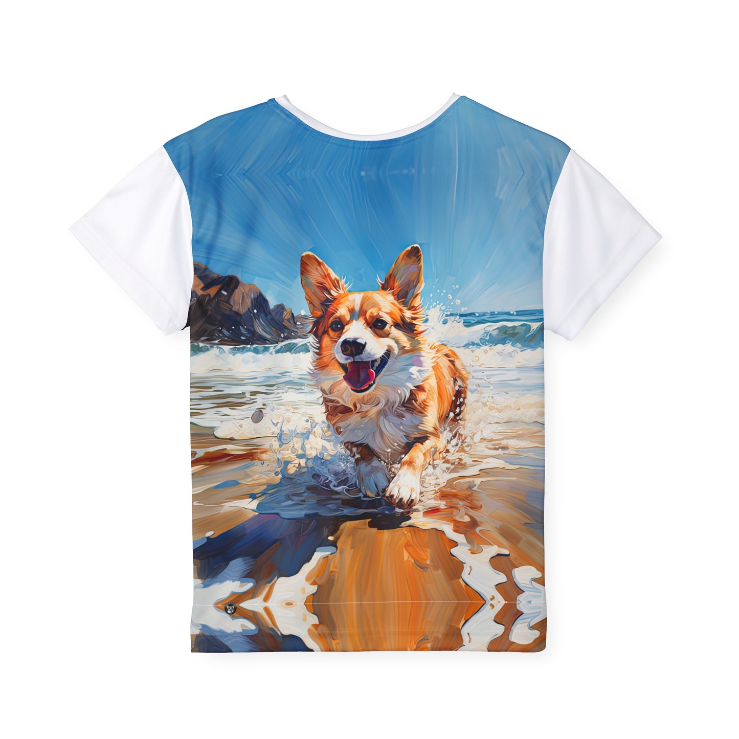 Coastal Corgi Kid's Sports Tee