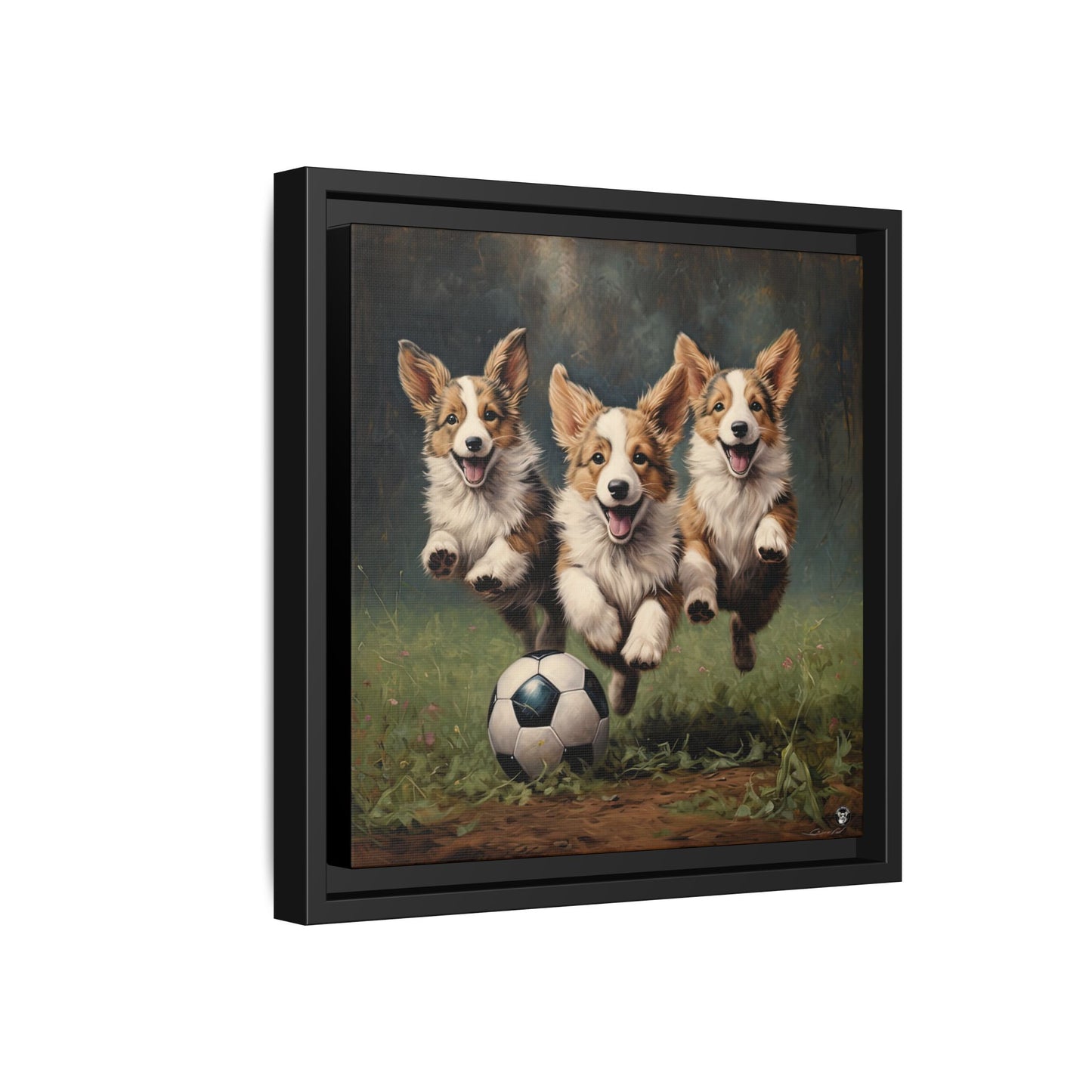 Corgi Lancer sur Toile