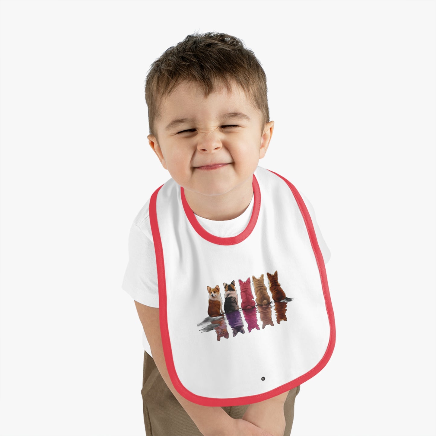 Corgi Reflection - Baby Bib