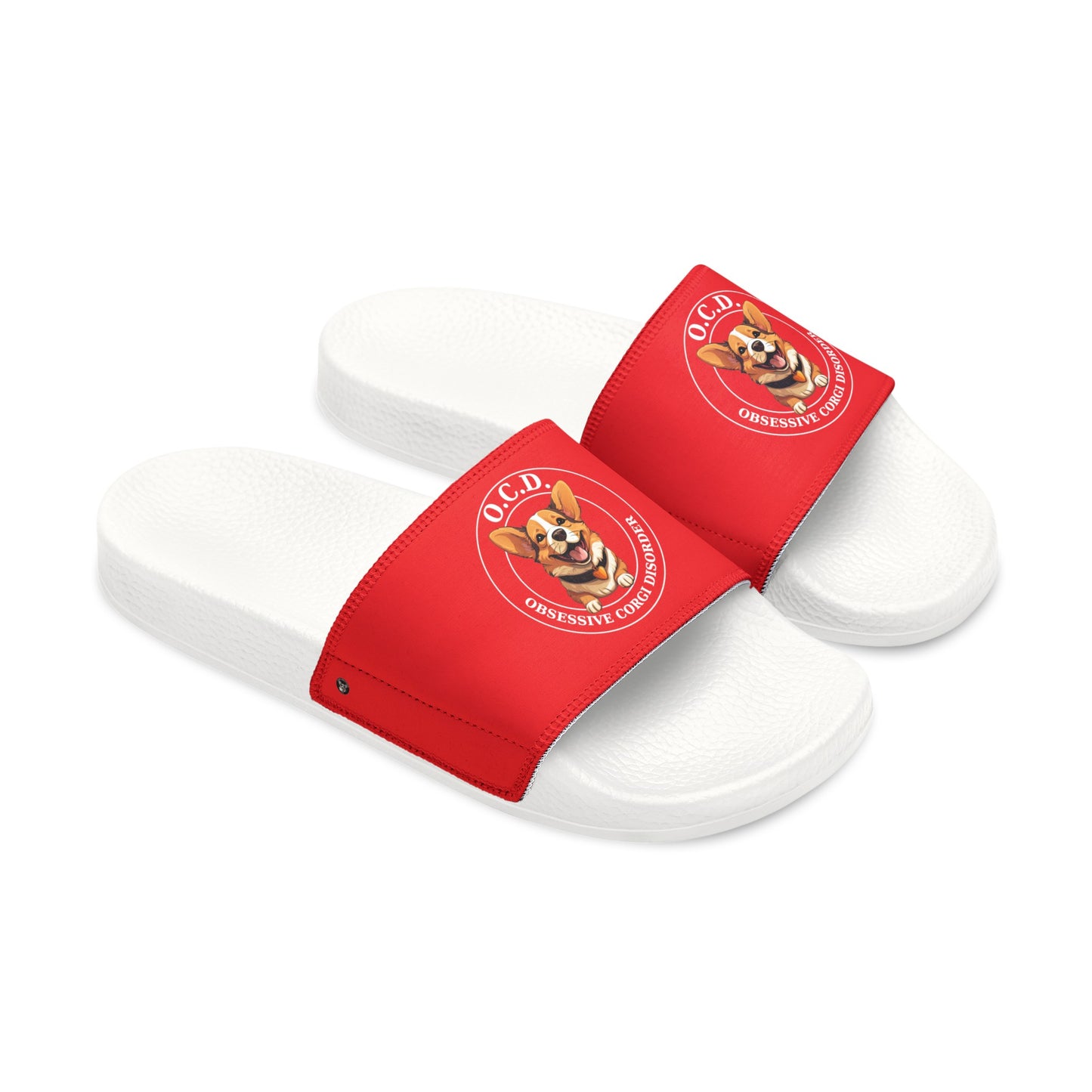 O.C.D. Obsessive Corgi Disorder - Men's Slide Sandals