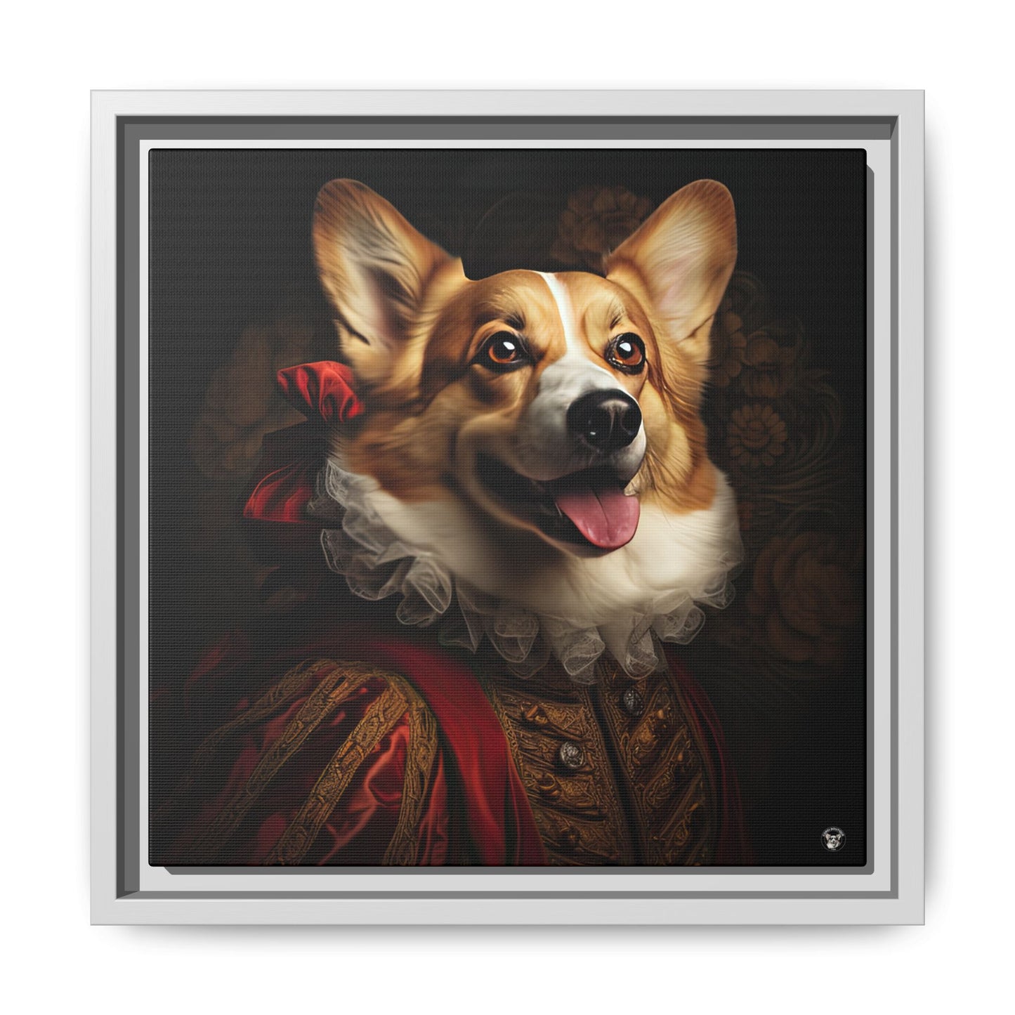 Renaissance Corgi on Canvas
