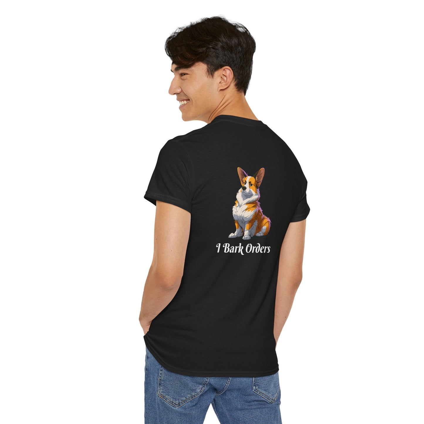 Boss Dog Corgi Funny Graphic Tee - I'm the Boss...I Bark Orders