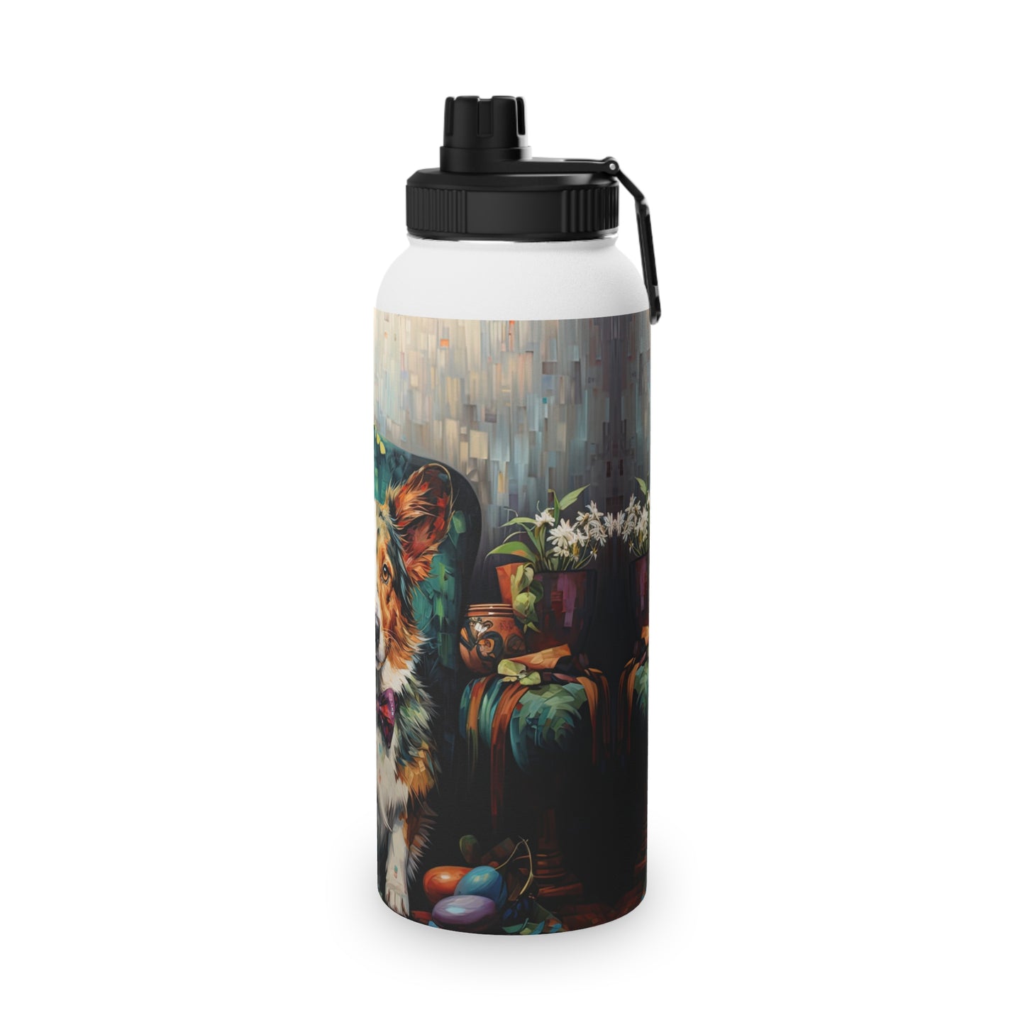 Formal Corgi - Water Bottle with Sport Lid