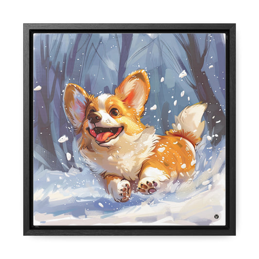 Winter Fun - Framed on Canvas