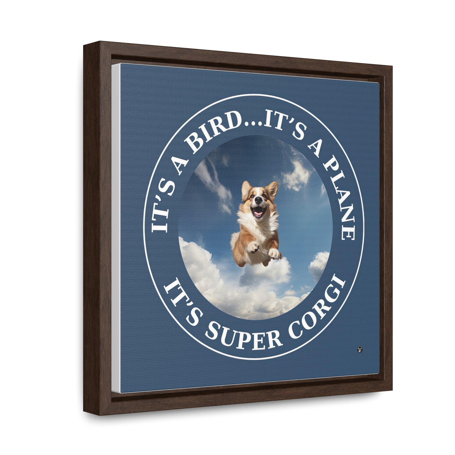Super Corgi - Framed on Canvas