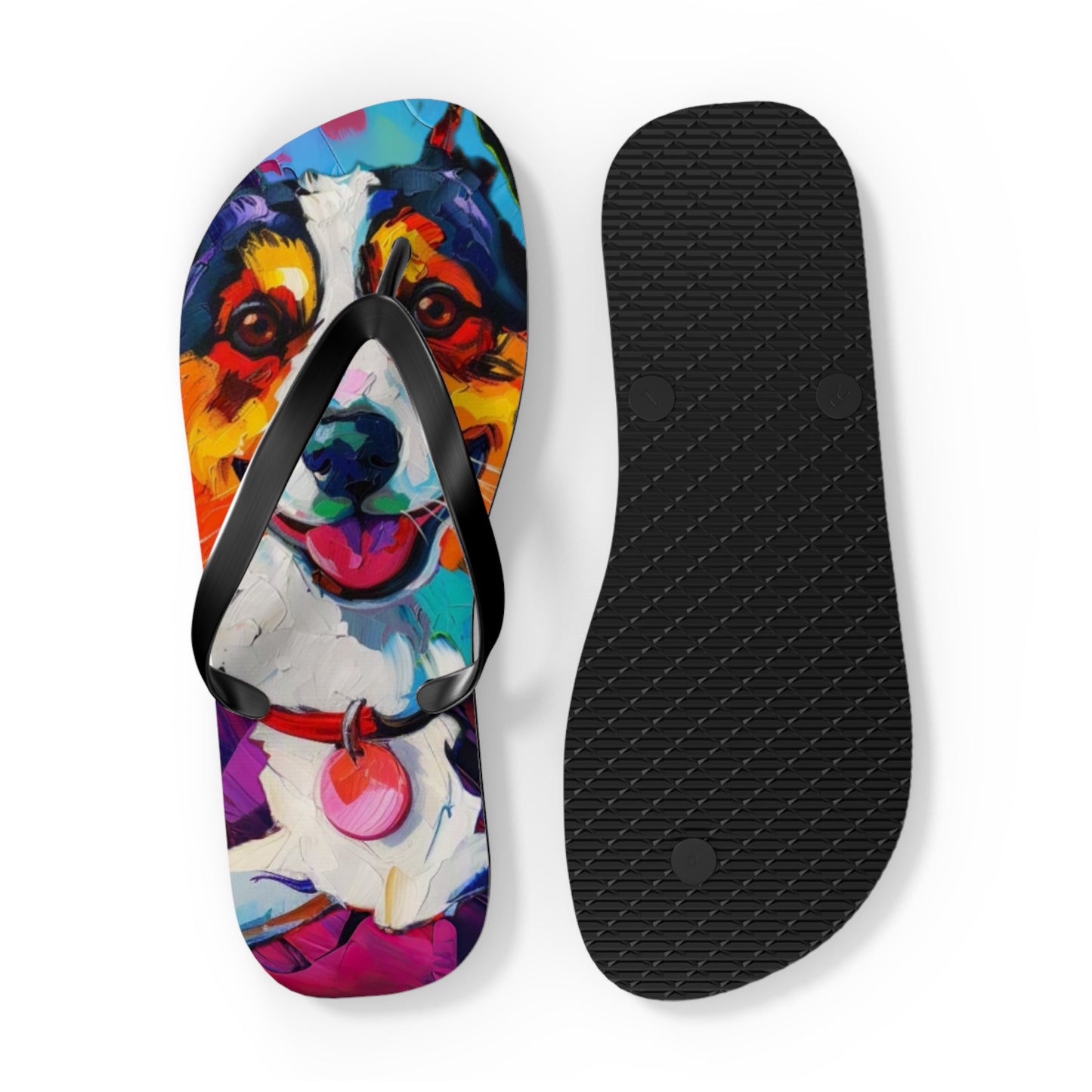 Color Me Corgi Flip-Flops