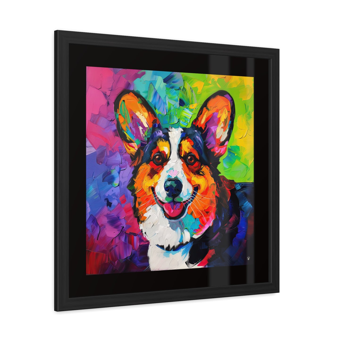 Color Me Corgi Framed Print