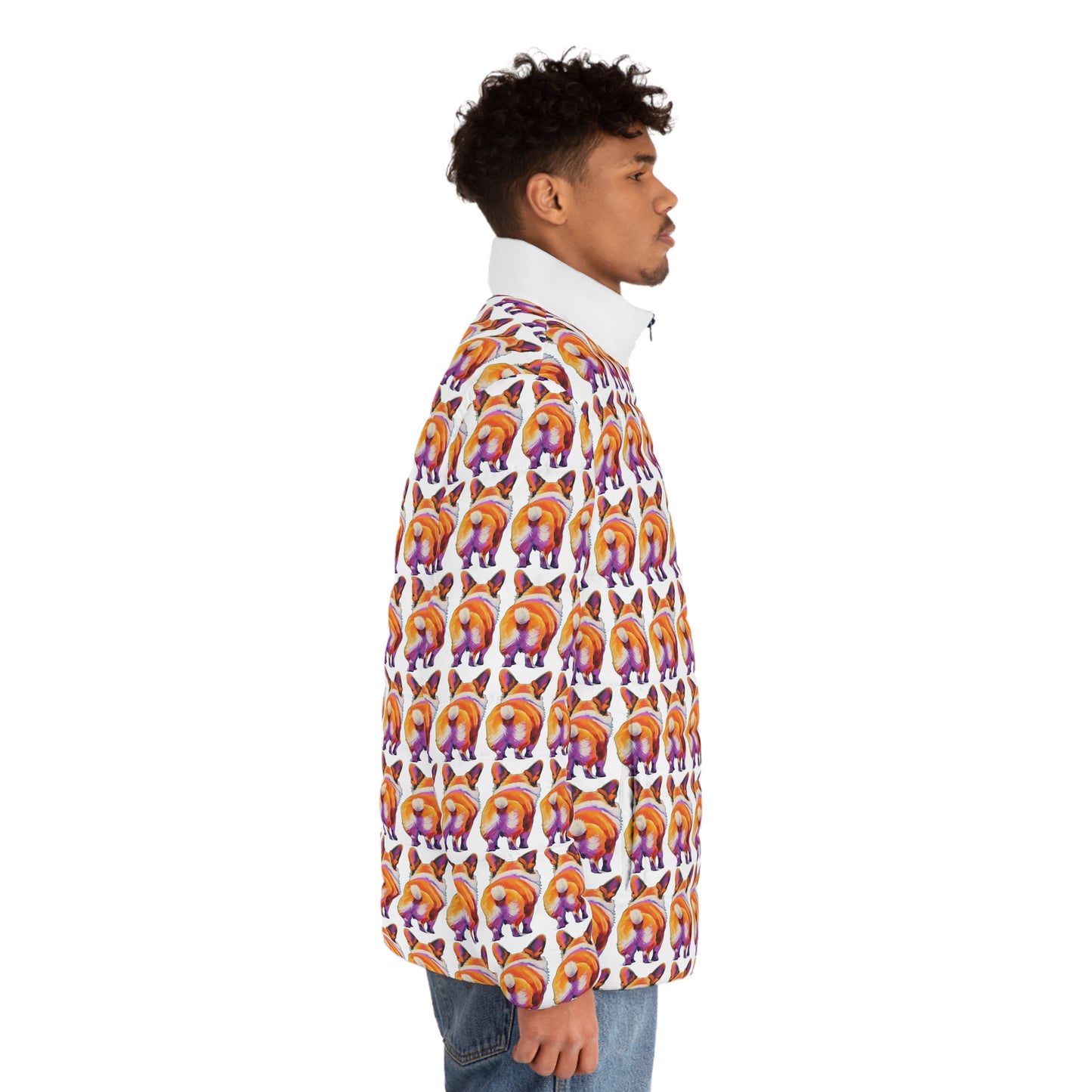 Corgi Butt Mosaic - Puffer Jacket