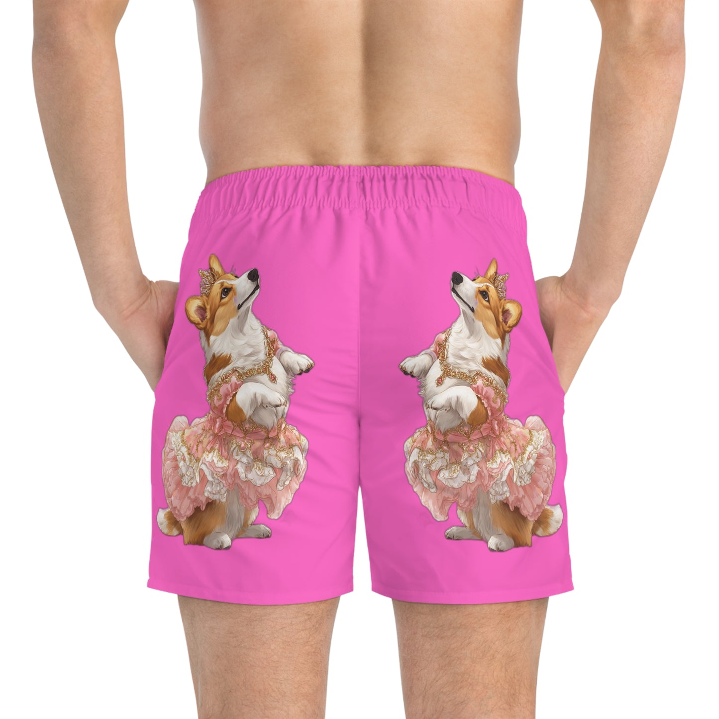 Princess Corgi Swim Trunks