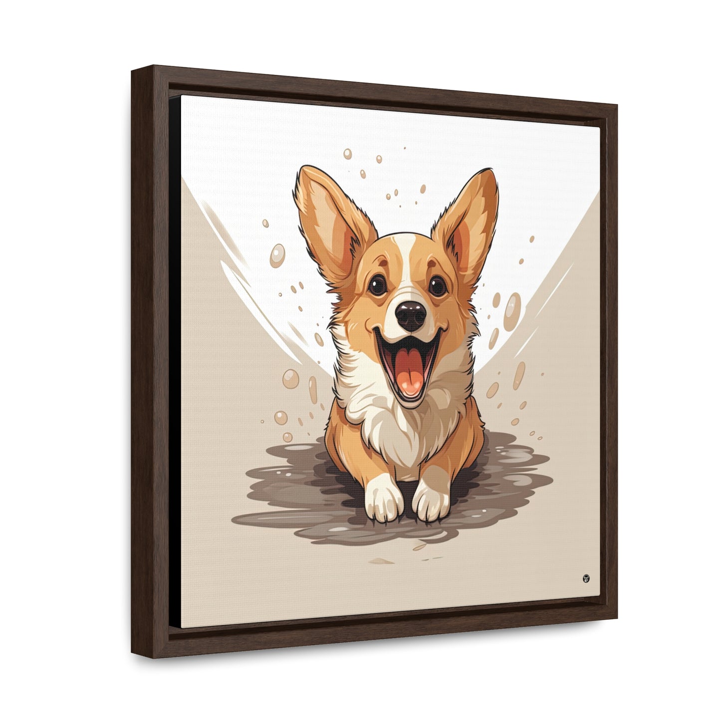Corgi Cuteness - Framed on Canvas