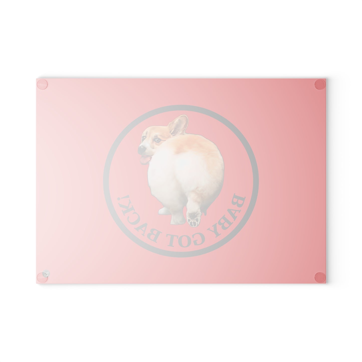 Baby Got Back - Glass Cutting Board