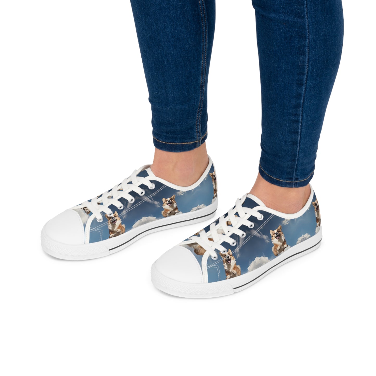 Super Corgi - Women's Low Top Sneakers