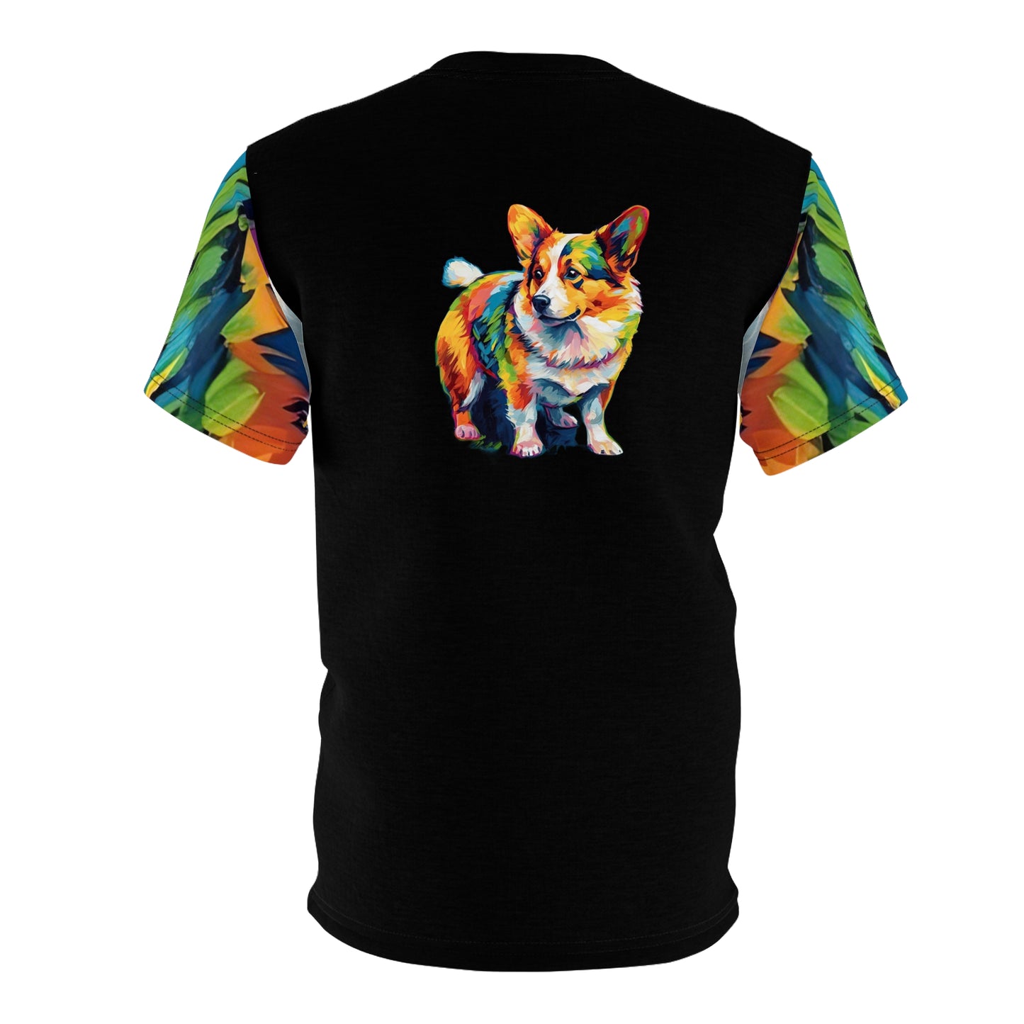 Corgi Pop-Art Bold Fashion Tee — Painted Colorful Corgi Shirt