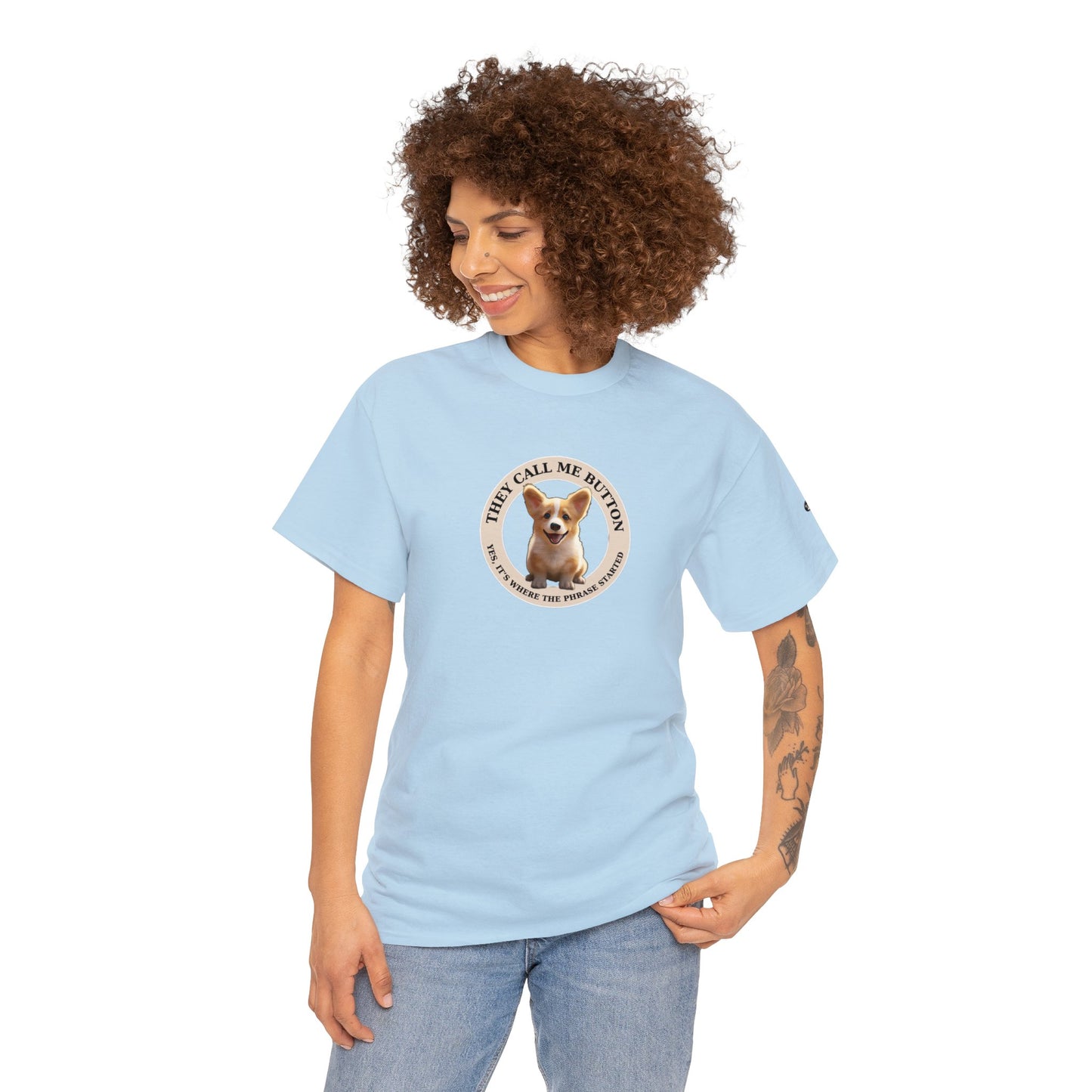 Cute as a Button - Unisex Heavy Cotton Tee