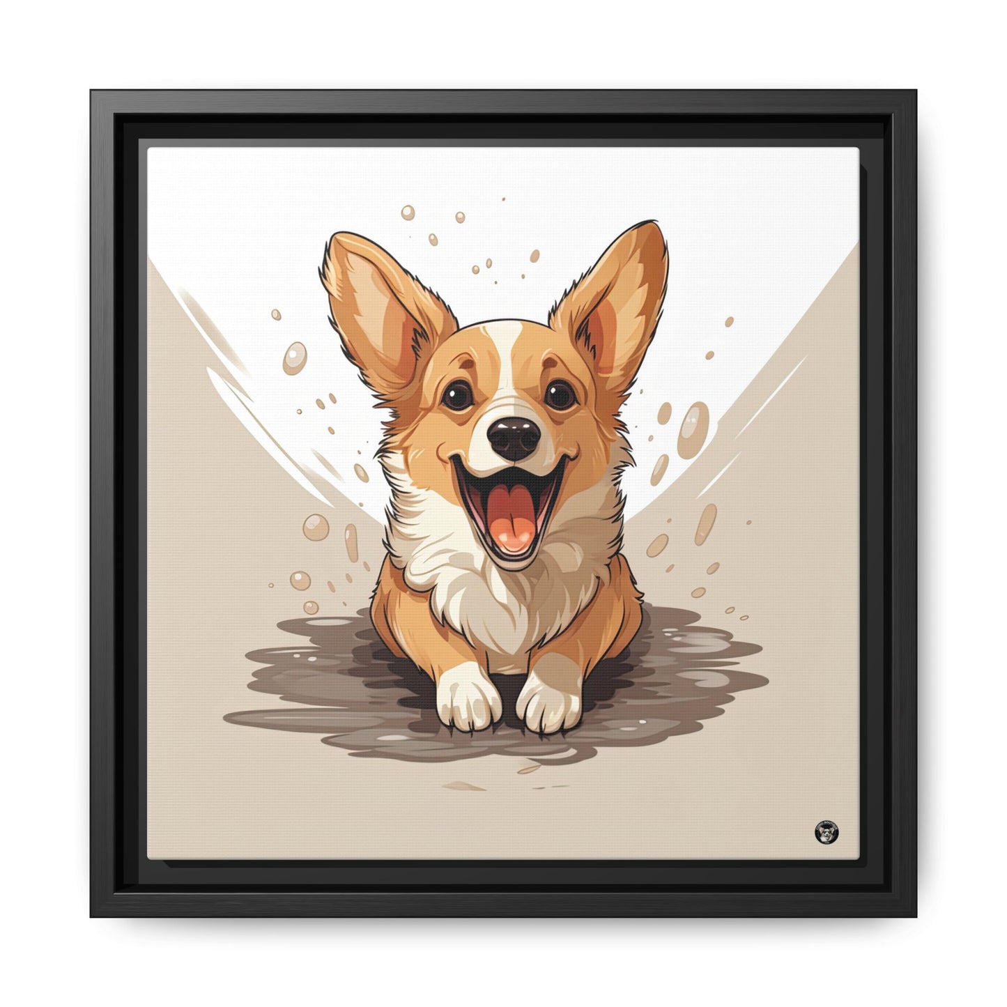 Corgi Cuteness on Canvas