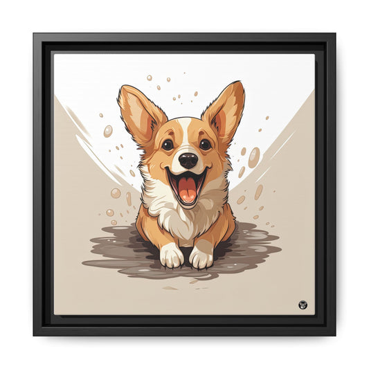 Corgi Cuteness on Canvas