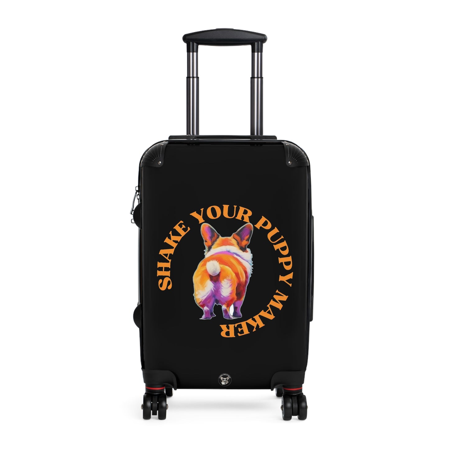 Shake Your Puppy Maker Travel Suitcases — Corgi Butt Rolling Luggage