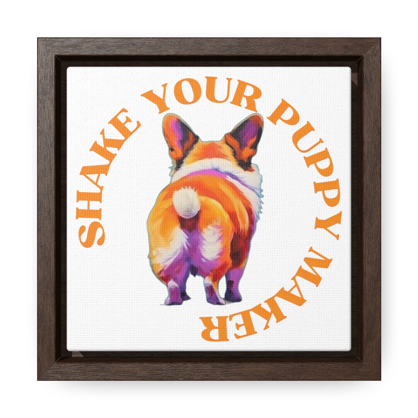 Shake Your Puppy Maker - Framed on Canvas