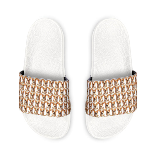 Corgi Cuteness Mosaic - Women's Slide Sandals