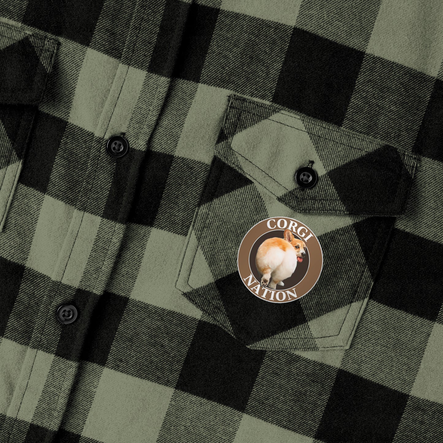 Corgi Nation - Flannel Shirt