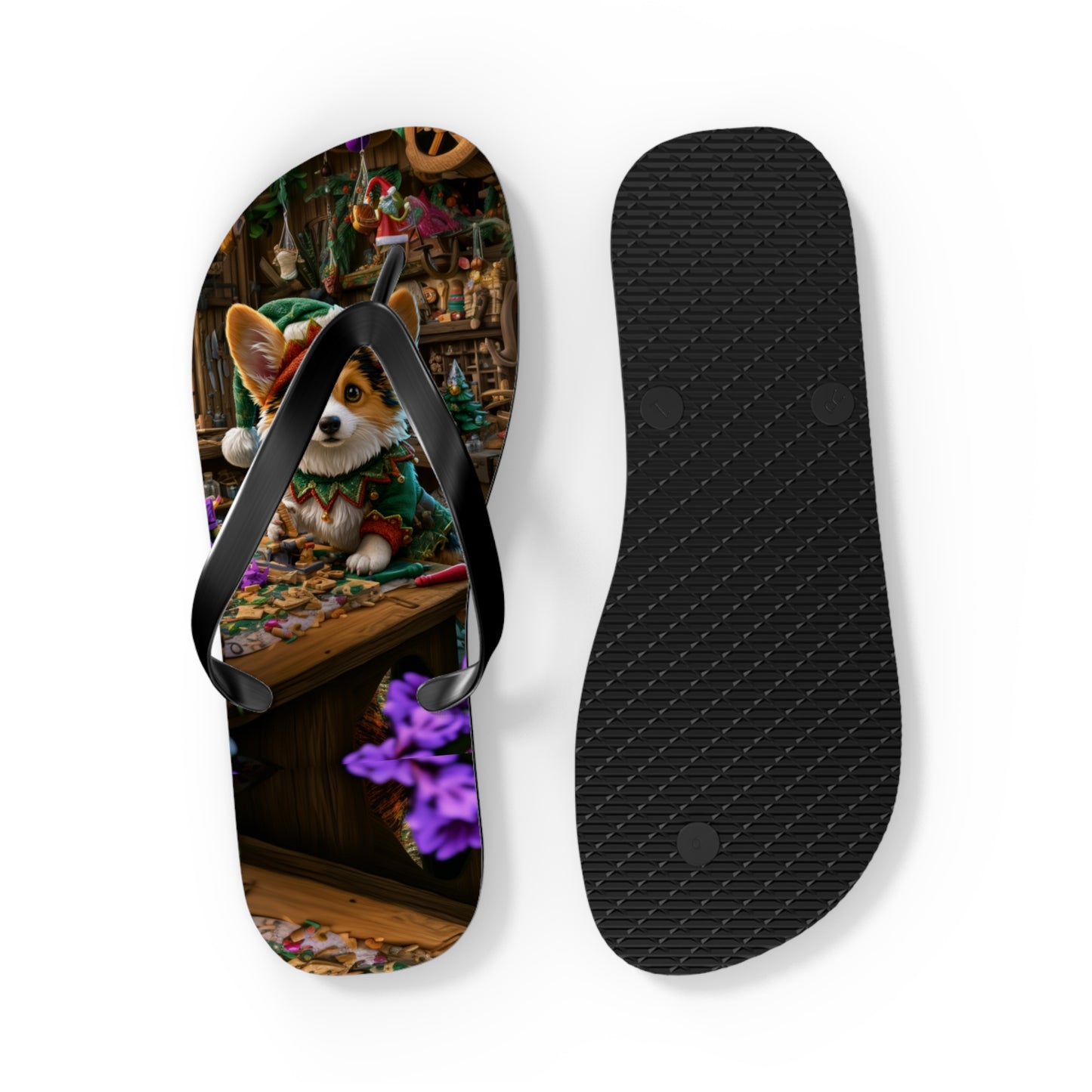 Santa's Little Helper Flip-Flops